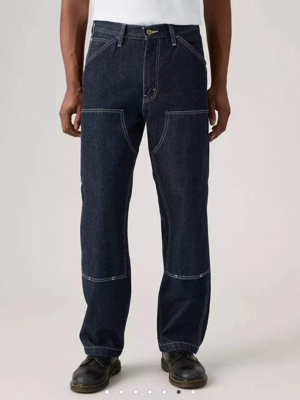 Levi's Dark Wash Loose Straight Carpenter Denim Jeans in W32 L32